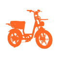 Bicicletas el&eacute;tricas com pneus gordos