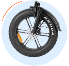 Bicicleta el&eacute;trica popular com pneus gordos