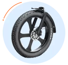 E-Bike popular com pneus gordos