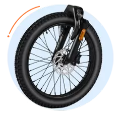 E-bike popular com pneus gordos