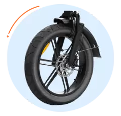 E-bike popular com pneus gordos
