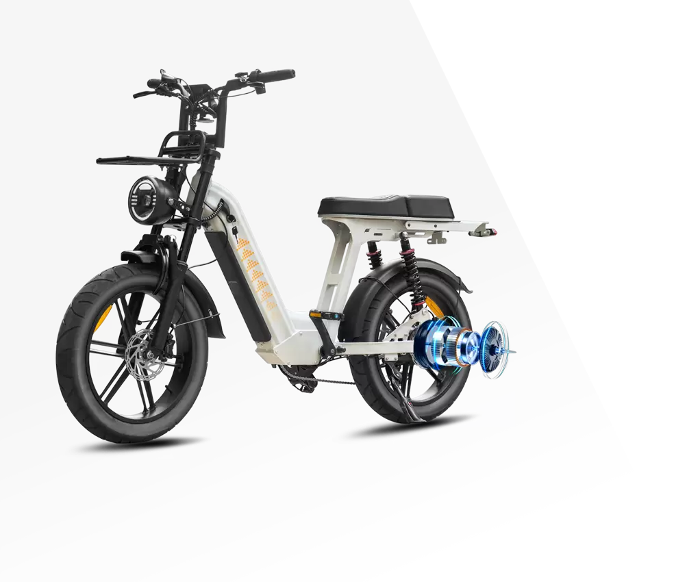 Motor de potência total de 500 W