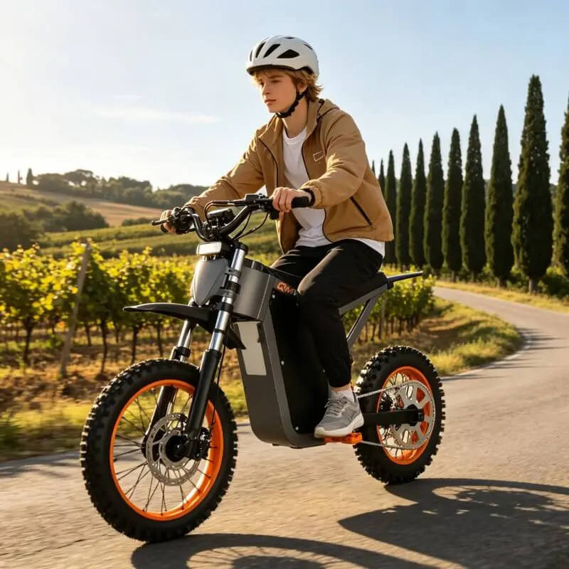 Motocicleta el&eacute;trica personalizada constru&iacute;da de acordo com as necessidades do motociclista e tend&ecirc;ncias de mercado